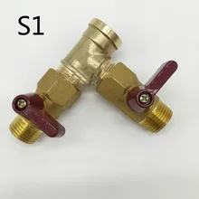 DN15 латунный шаровой клапан 3 way Тройник Разъем G1/" женский и мужской нить отводной коллектор для клапанов переключатель воды нагреватель водоотделитель