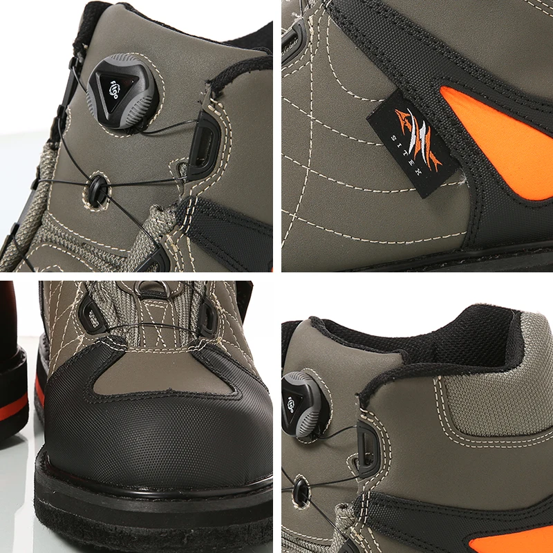 sitex Men's Fishing Hunting Wading Shoes Breathable Waterproof Boot Outdoor Anti-slip Wading Waders Boots