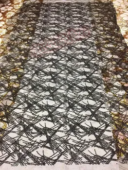 

Sequins and shinny JIANXI.C-41514 glitter mesh Lace Fabric African Guipure Lace fabric with Sequins High Quality
