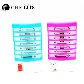 

CHICLITS EU / US Plug 220V Socket Electric Mini Mosquito Lamp 1Pcs 1W LED Insect Mosquito Repeller killer Fly Bug Insect Trap