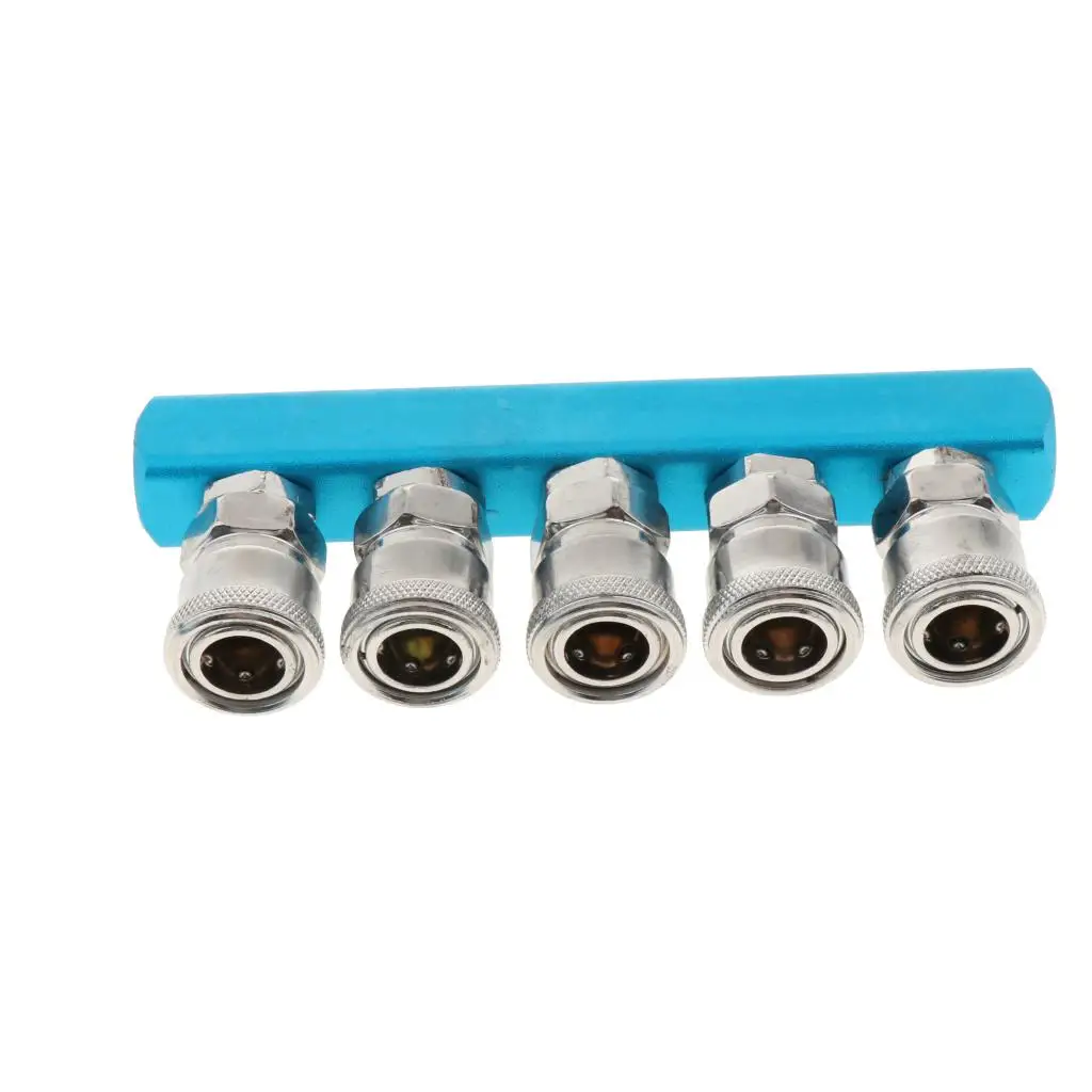 Pneumatic C-type Quick Connector Metal Air Compressor Connector Multi Hose Coupler Quick Fittings Air Compressor Tool SML