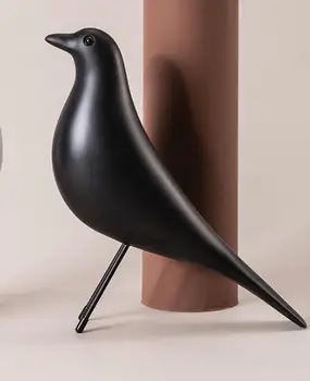 

Imsy bird-steady black Bird and Peace Animal Modern Simple Bird Decoration Nordic Creative Home Living Room white Room Interior