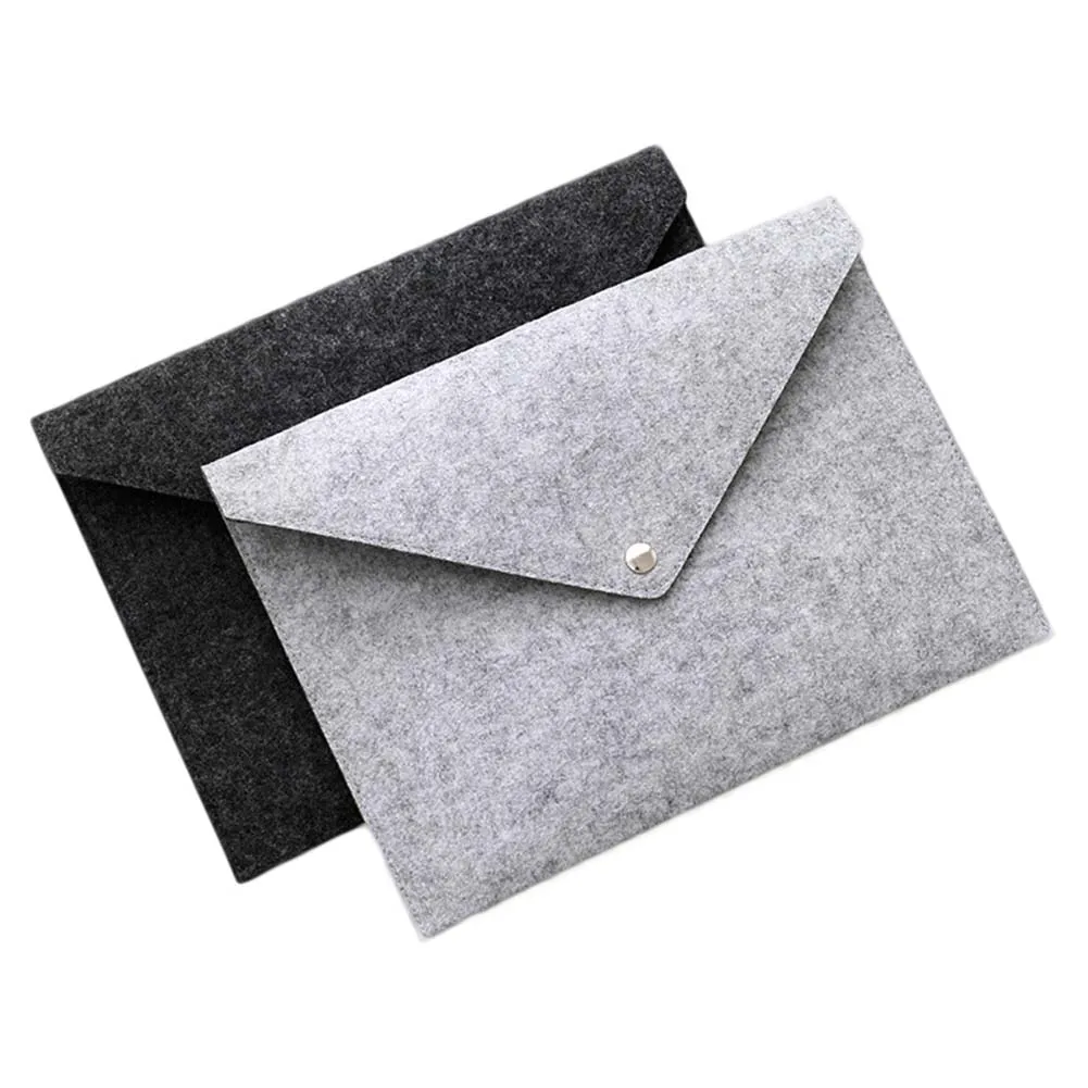 

Simple Solid A4 Big Capacity Document Bag Business Briefcase File Folders Felt Filing Bags BDF99