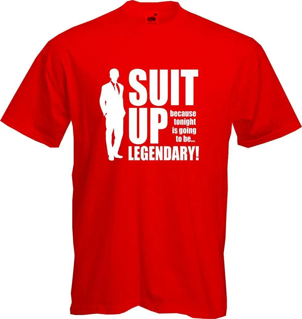SUIT UP How I Met Your Mother HIMYM Barney Stinson качество новинка футболка новые футболки Забавные