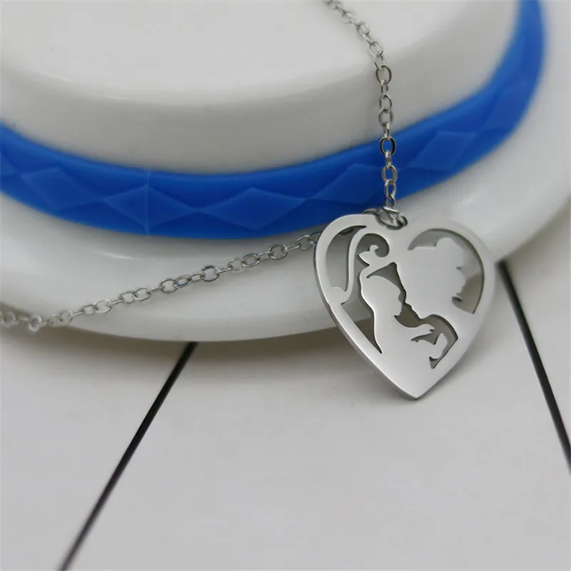 Wholesale Mother and Baby Necklace Trendy Style Stainless Steel Mother