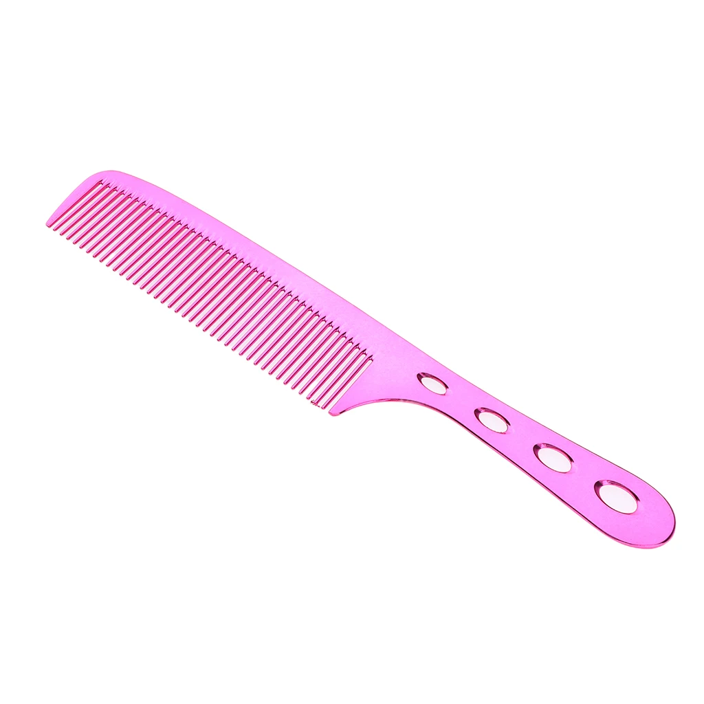 Space Aluminum Antistatic Haircutting Styling Barber Comb For Women Heat & Corrosion Resistant Professional