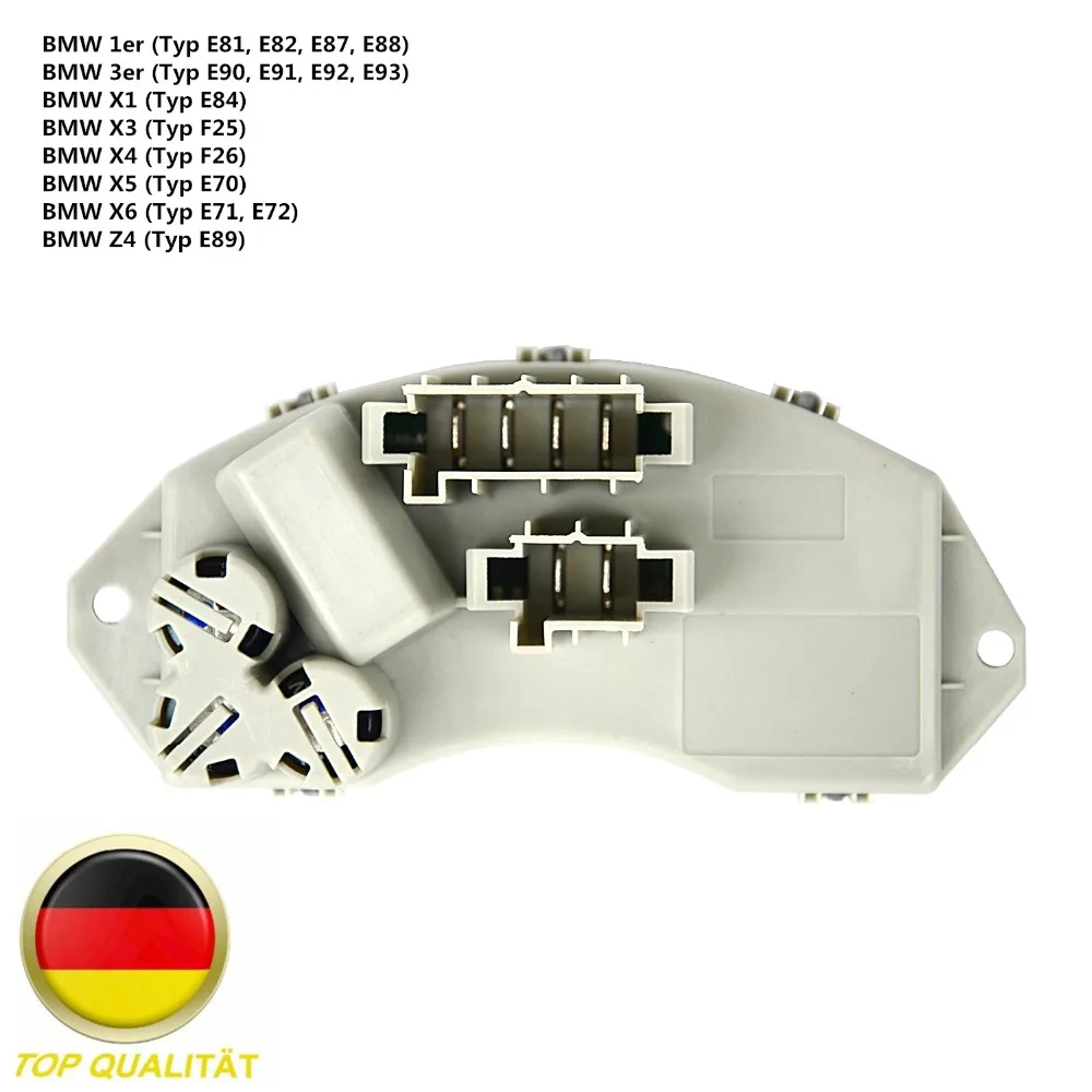 Front Blower Motor Resistor For BMW E82 E90 E92 E93 E70 X5 F25 X3 E89 Z4 X1 X6