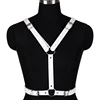 White Wings Leather Harness Cage Bra Sexy Lingerie Belt Fetish Punk Gothic Body Bondage Adjust Tops Dance Club Rave for Womens ► Photo 3/6