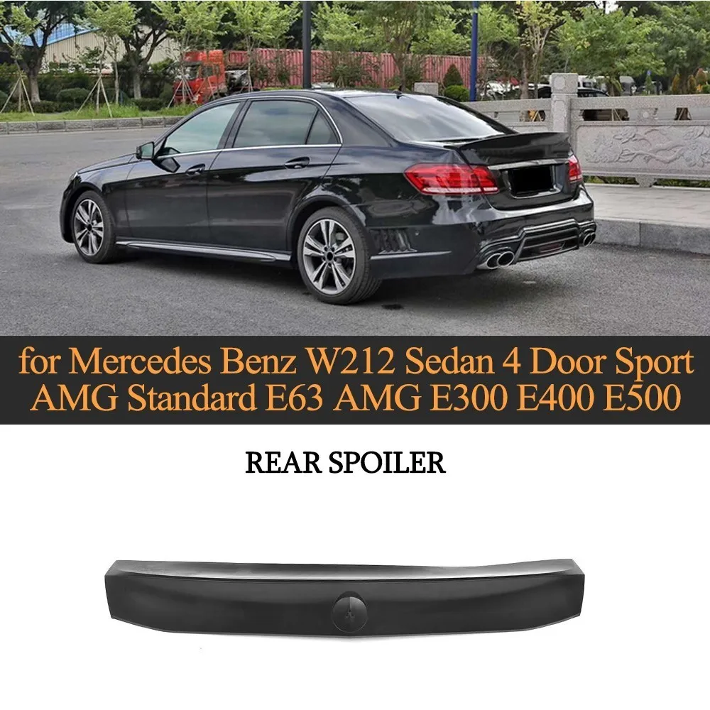 Carbon Fiber Car Rear Trunk Spoiler Boot Lip for Mercedes Benz E Class