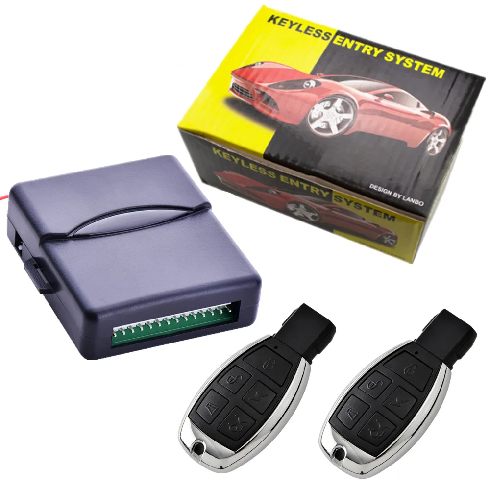 

12V Car Alarm Systems Auto Central Kit Keyless Entry System LED Indicator Window Output Central Locking with Remote Control