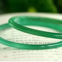 Бразильский чистый натуральный зеленый халцедон тонкая полоса браслет очень тонкий ледяной нефрит браслет cb02