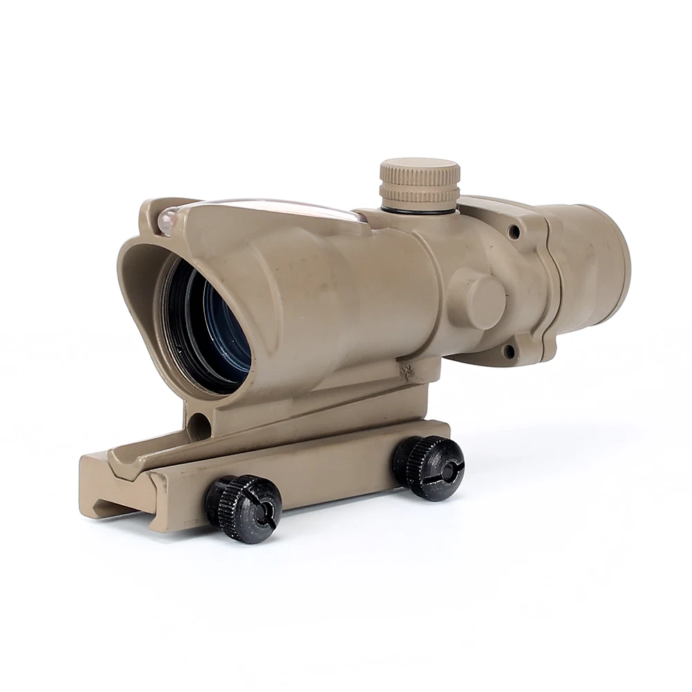 ohhunt 1x32 Hunting RifleScopes Red or Green Dot Sights Real Fiber Optics M16 Rifle Tactical Optical Scope Fit Picatinny Rail (6)