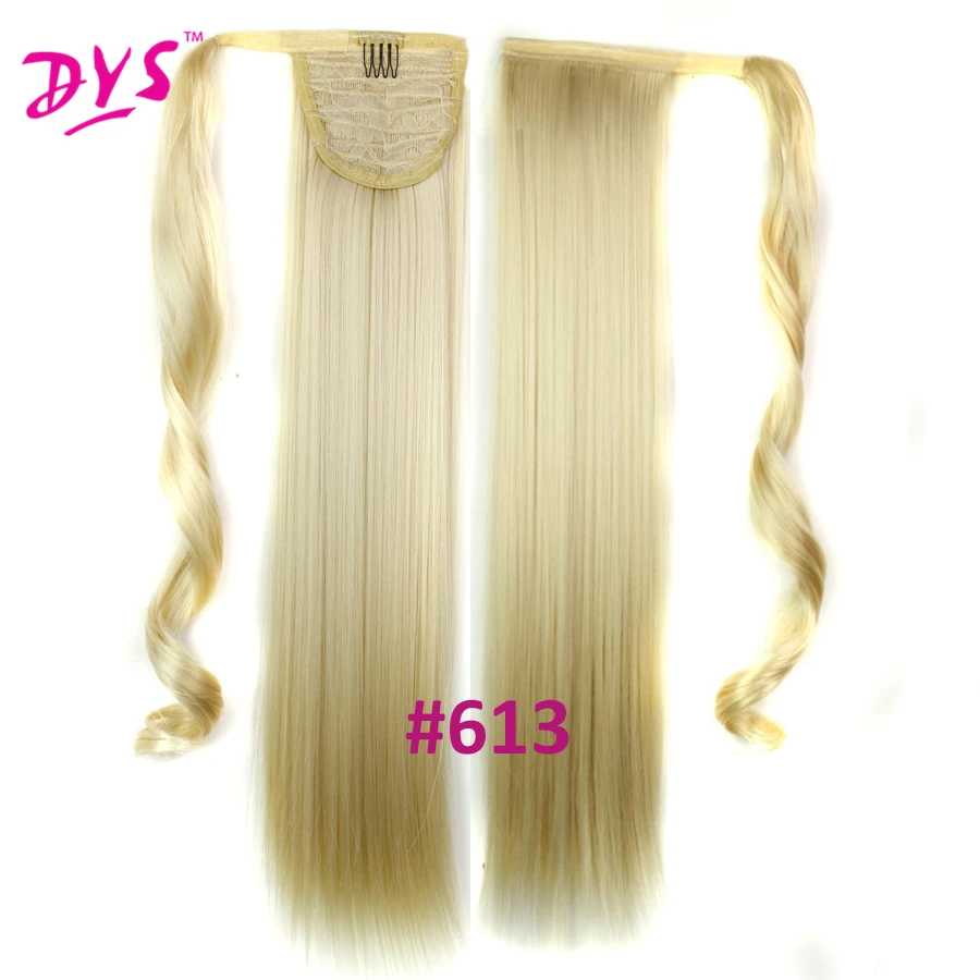 Deyngs 60cm Long Straight Clip In Hair Tail False Hair Ponytail Hairpiece With Hairpins Synthetic Hair Pony Tail Hair Extensions (21)