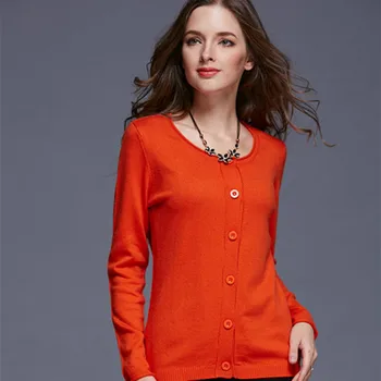 

Cashmere Long-Sleeved Cardigan Women's Autumn and Winter Short New Sweater crimping side Rolled Sweater Small Jacket