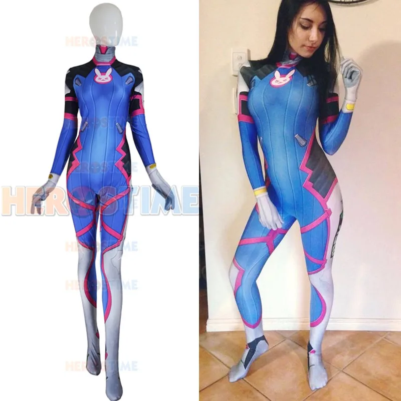 Высококачественный женский костюм D.Va для взрослых косплея DVA женские аниме
