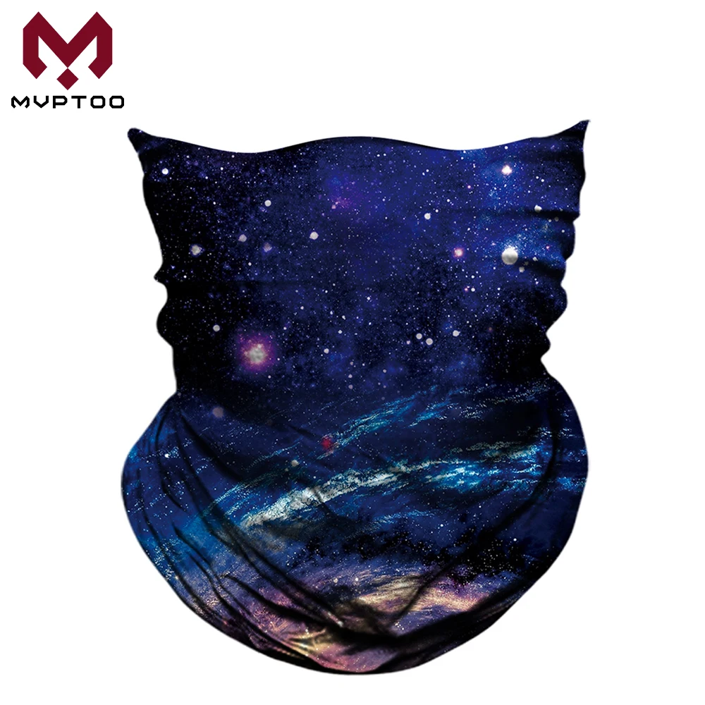 

3D Seamless Motorcycle Half Face Mask Neck Gaiter Galaxy Universe Magic Tube Scarf Ski Snowboard Head Shield Bandana Men Women