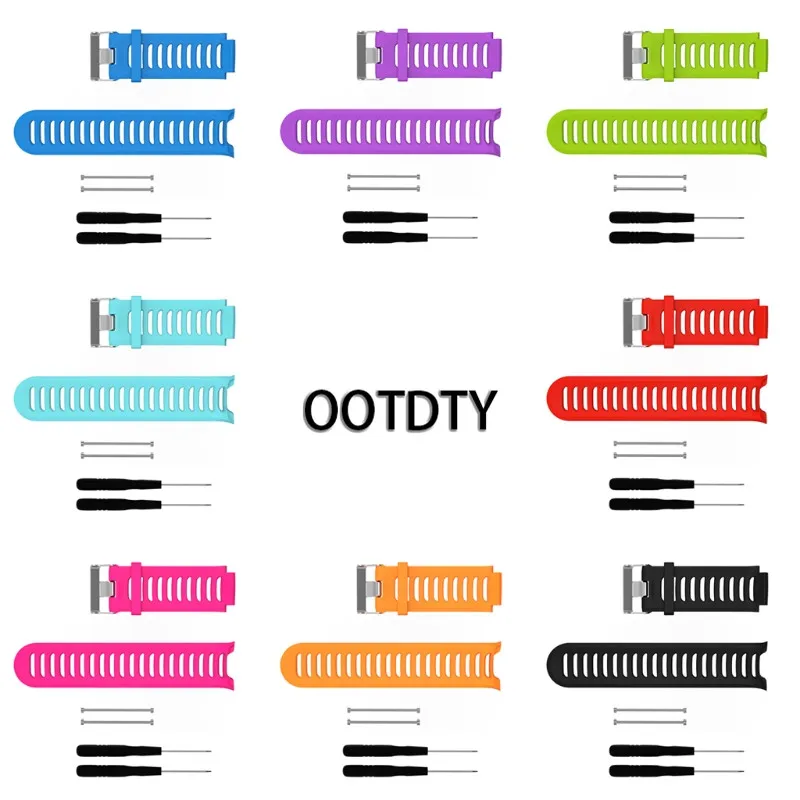 

OOTDTY Smart Watch Strap Silicone Replacement Wrist Band For Garmin Forerunner 910XT Sports GPS Watch