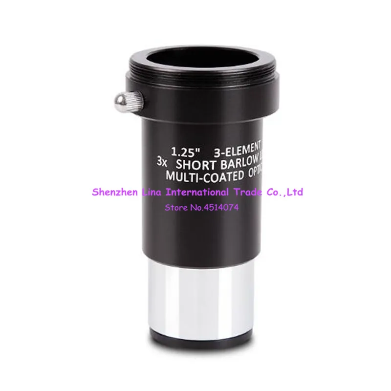 

Olivon Metal 3X Multiplier 3 Lens Group HD Telescope Accessories Stargazing Eyepiece 1.25 Inches Interface Olivon3XE