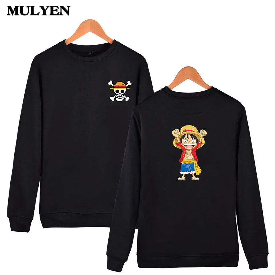 

Hot Fashion 2017 Summer & Autumn One Piece Luffy Design Capless Sweatshirt High Quality Hoodies Men Hip Hop Moleton Masculino