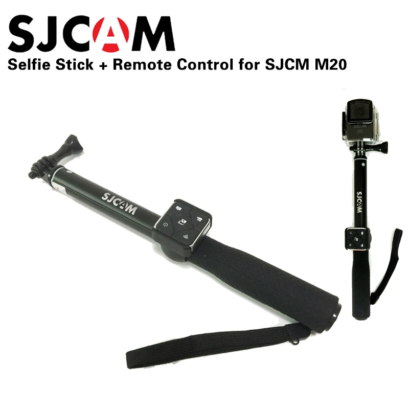 

Original SJCAM Aluminum Selfie Stick Monopod + WiFi Remote Control for SJCAM M20 WiFi Sport Action Camera