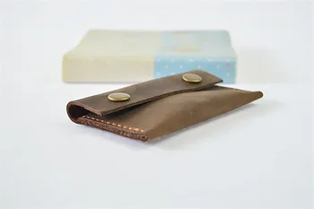 

ALAVCHNV first layer of leather men's coin bag leather mad horse leather small leather goods B09
