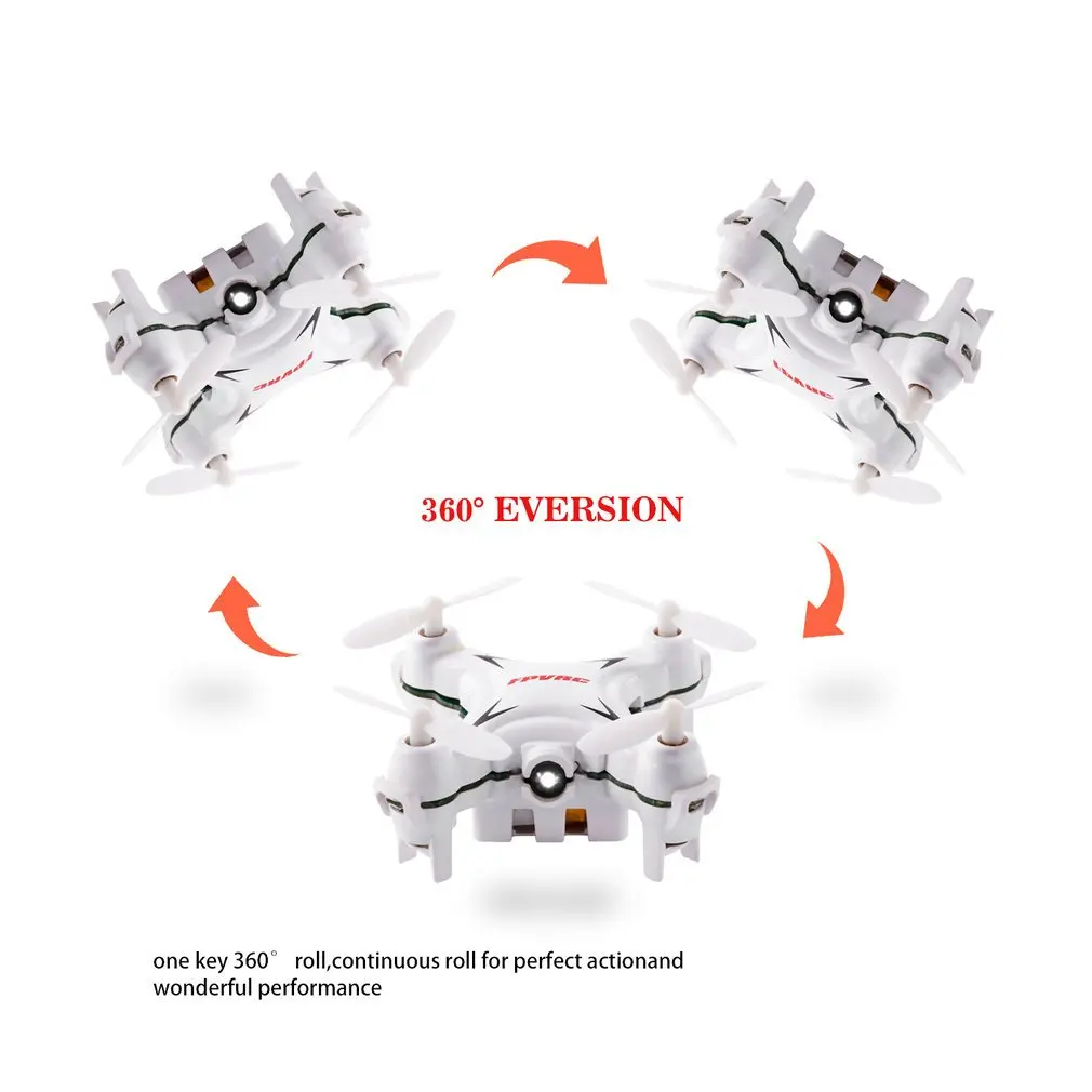 Q7 четырехосный 4 канала 6 оси гироскопа rс нано Квадрокоптер Мини карманный беспилотный Радиоуправляемый летательный аппарат-белый/черный с 3D Чехол-книжка