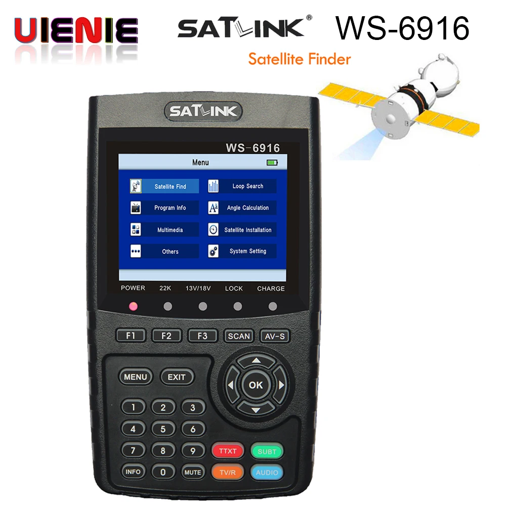 

[Genuine] Satlink WS-6916 HD DVB-S2 High Definition Satlink 6916 Satellite-Finder 3.5 inch MPEG-2/MPEG-4 WS6916 Satellite Meter