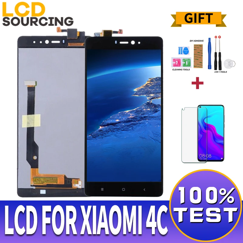 ЖК-дисплей 5 0 дюйма для Xiaomi Mi 4C сенсорный экран сенсорная панель в сборе