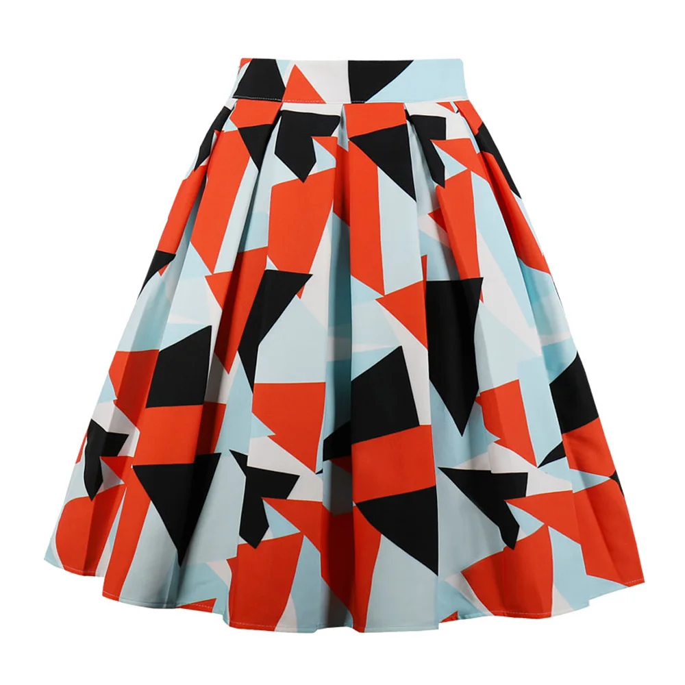 Falda Geométrica cráneos A-Line