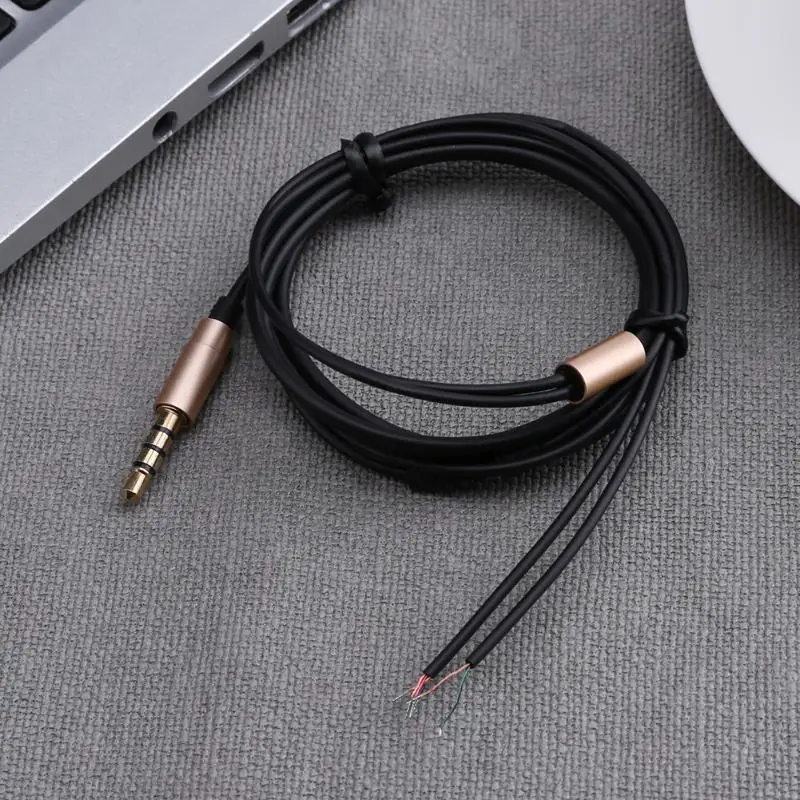 1.25m 3.5mm Earphone Replacement Repair Cables DIY Earphone Audio Cable Headphone Replacement Cable Wire Line Cord for Soldering 1.25m 3.5mm Earphone Replacement Repair Cables DIY Earphone Audio Cable Headphone Replacement Cable Wire Line Cord for Soldering