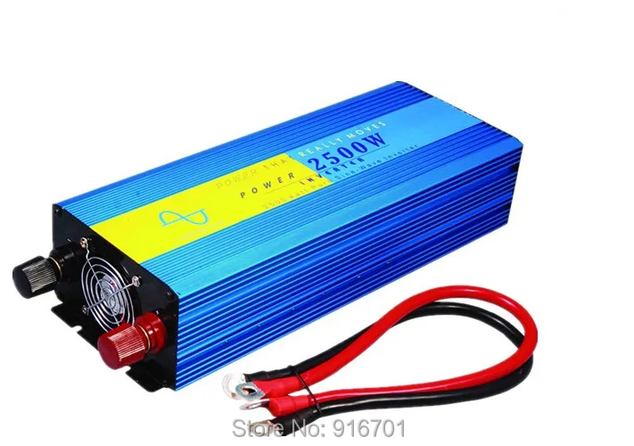 

high quality 2500w Pure Sine Wave Power Inverter Power inverter Car Inverter Converter inverter range 24VDC to 220VAC