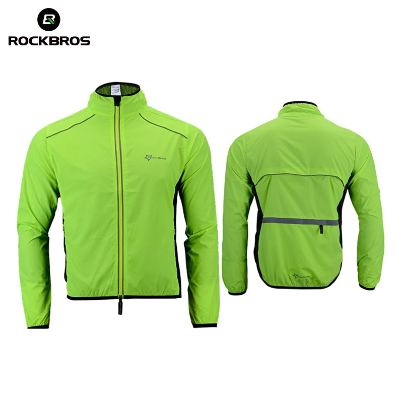 

ROCKBROS Multifunction Running Jacket Windproof Cycling Bike Jacket Reflective Quick Dry Ourdoor Sportswear Running Men Jerseys