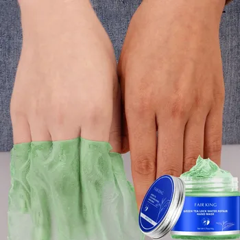 

Green Tea Repair Hand Mask Nourish Moisturizing Whitening Exfoliating Hand Film Anti-aging Hand Cream 50g