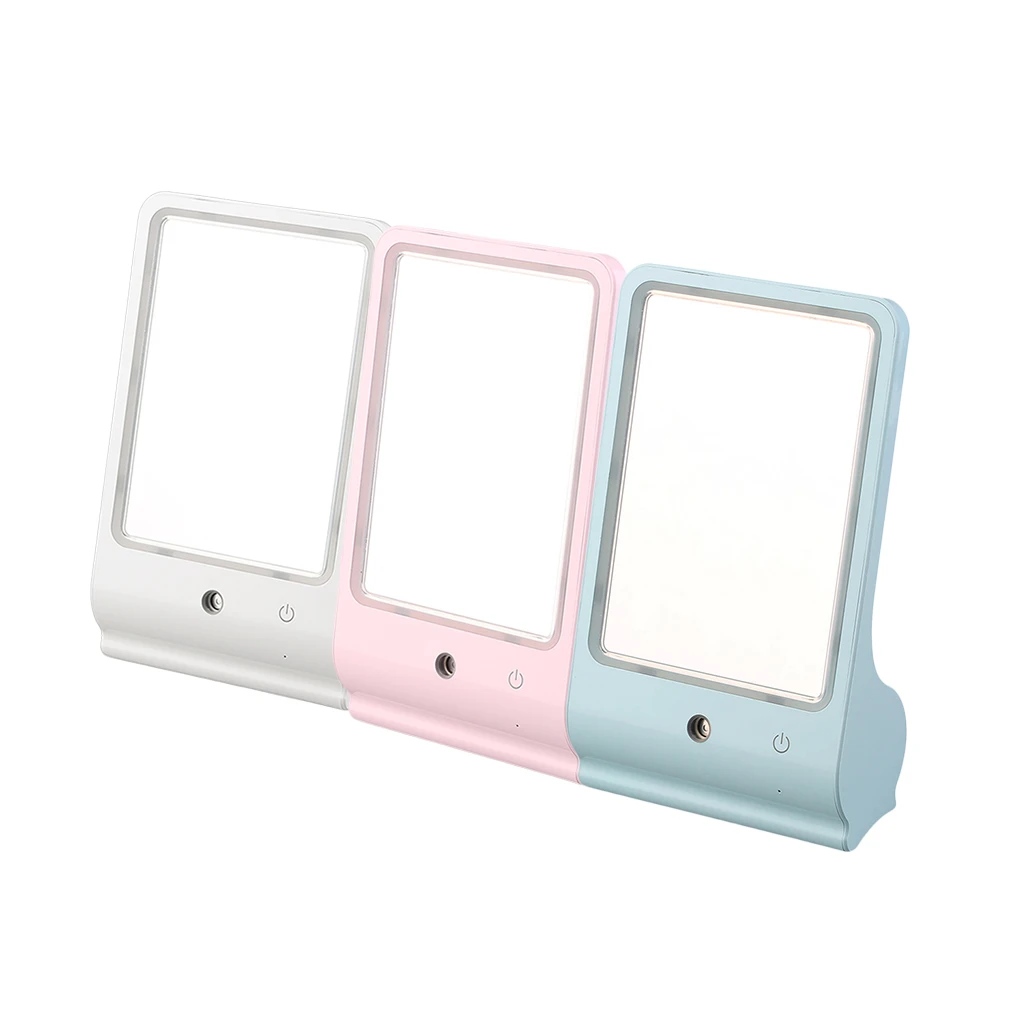 1 комплект Портативный компактный моды дизайн макияж зеркало Для женщин Леди дома Применение косметические зеркала с легким 3 цвета на выбор