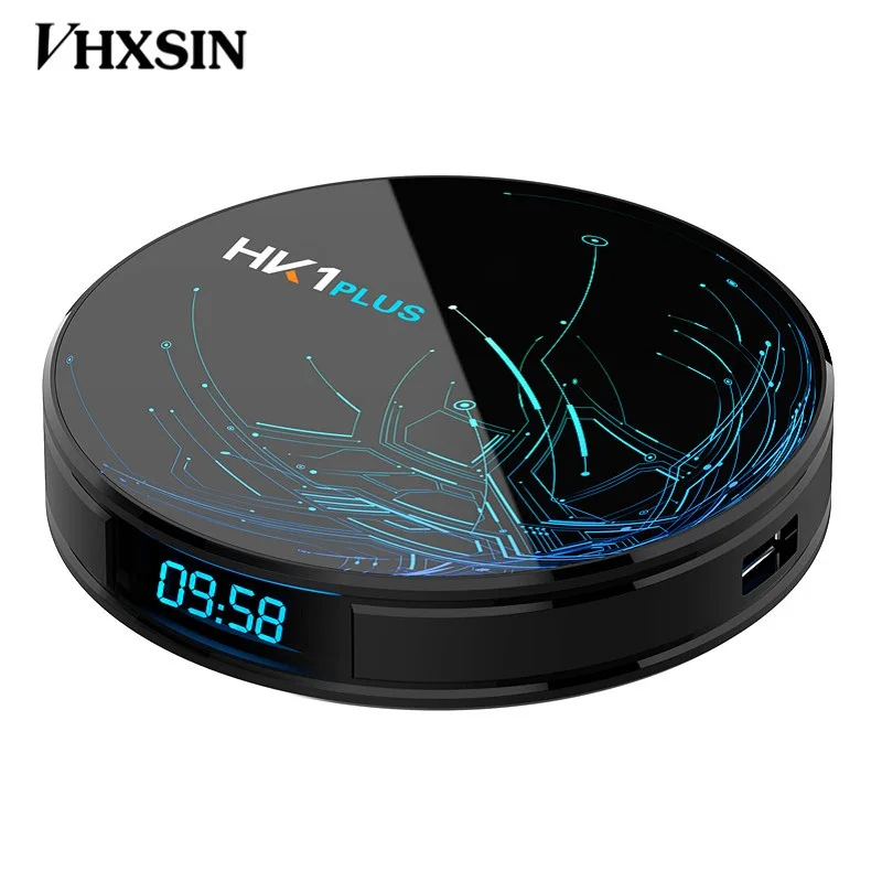 VHXSIN 10 шт HK1 плюс Android 9,0 Смарт ТВ приставка BT4.0 Amlogic S905X2 4G 64G 4K 2,4G/5,8G двойной Wifi 32G медиаплеер телеприставка