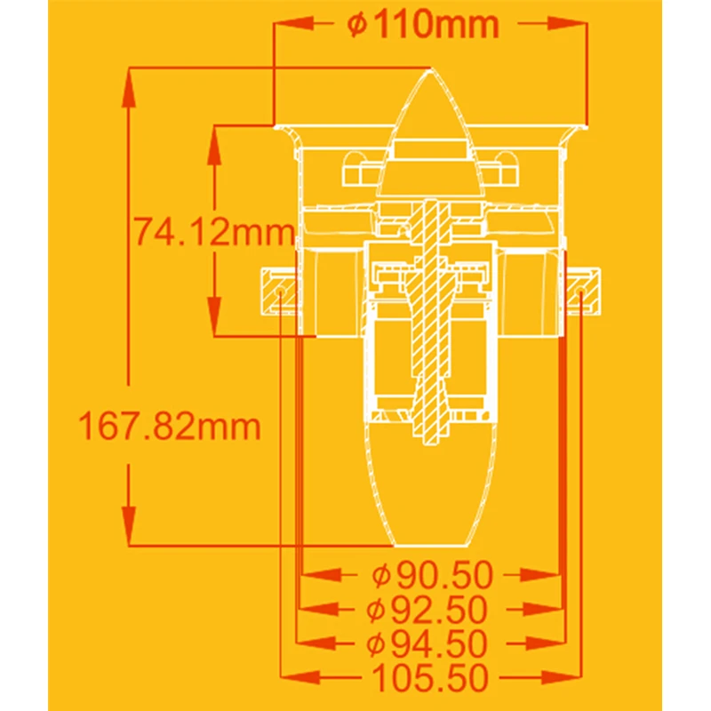 JP 90 мм вентилятор с электроприводом 12-blade 6s lipo с бесщеточным Мотором 4250 1750KV для модели RC