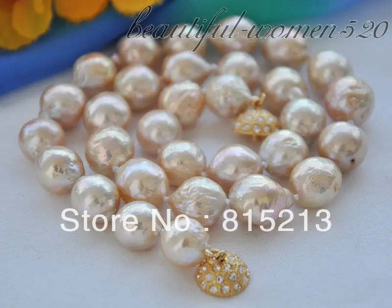

ddh00633 Lustre 10-11mm pink round keshi reborn freshater pearl necklace 17inch 28% Discount (A0513)