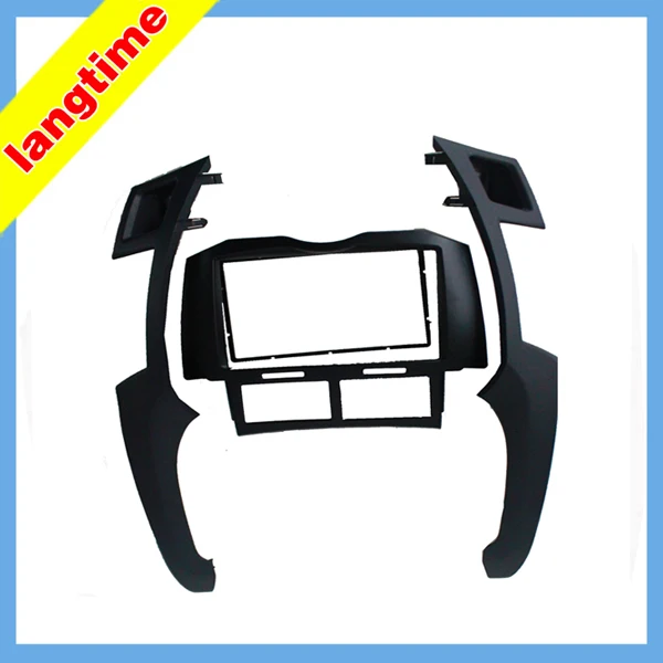 Car refitting DVD frame panel Dash Kit Fascia Radio Frame Audio for Toyota Yaris Vitz Platz 05-10-black 2 DIN | Автомобили и