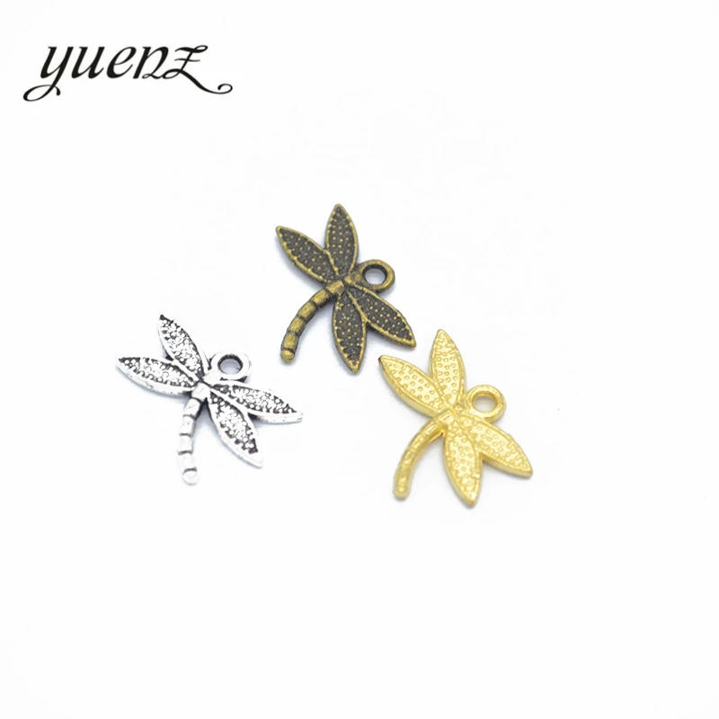 YuenZ 20 шт. Подвески Стрекоза для изготовления ювелирных изделий искусственное