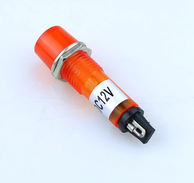 10 шт. миллиметровый 2 футовый индикатор электрошока красный желтый зеленый 12 В/24 В