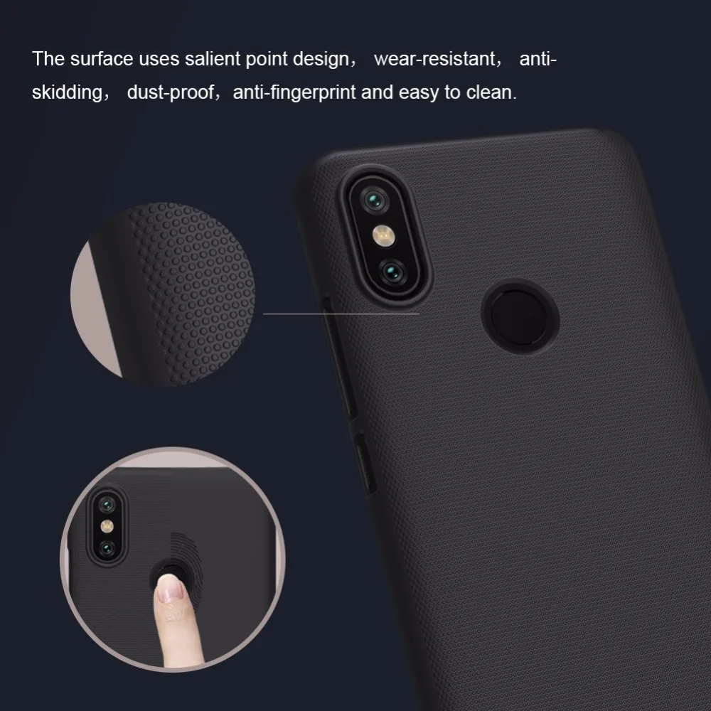 Чехол для Xiaomi Mi 6X 5X A1 A2 NILLKIN суперматовый защитный жесткий чехол накладка xiaomi mi6x