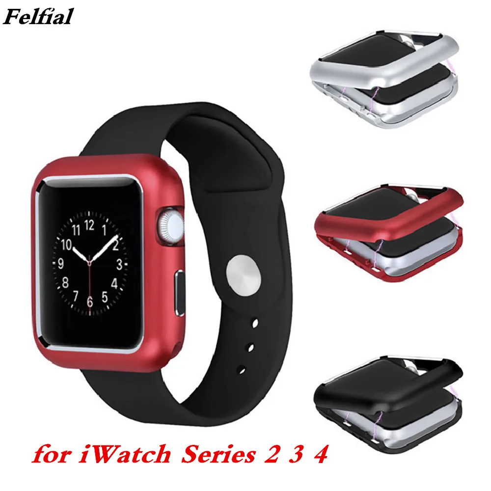 

38mm 42mm Magnetic Aluminum Metal Frame Alloy Protector Cover Case for Apple Watch Bands iWatch Series 2 3 4 Built-in Magnet
