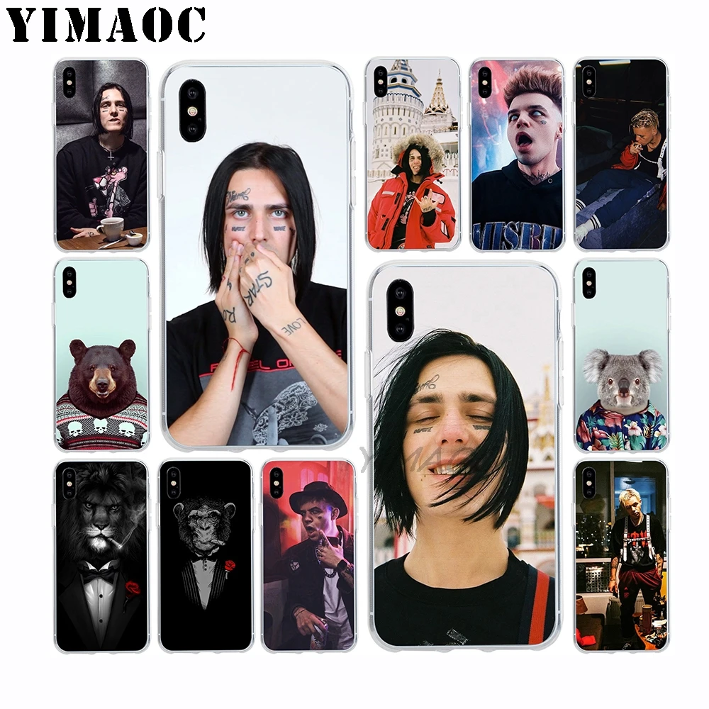 

FACE Rapper Russian Allj Soft TPU Silicone Case for Apple Iphone Xr Xs Max X 10 8 Plus 7 6S 6 Plus SE 5S 5 7Plus 8Plus Cover