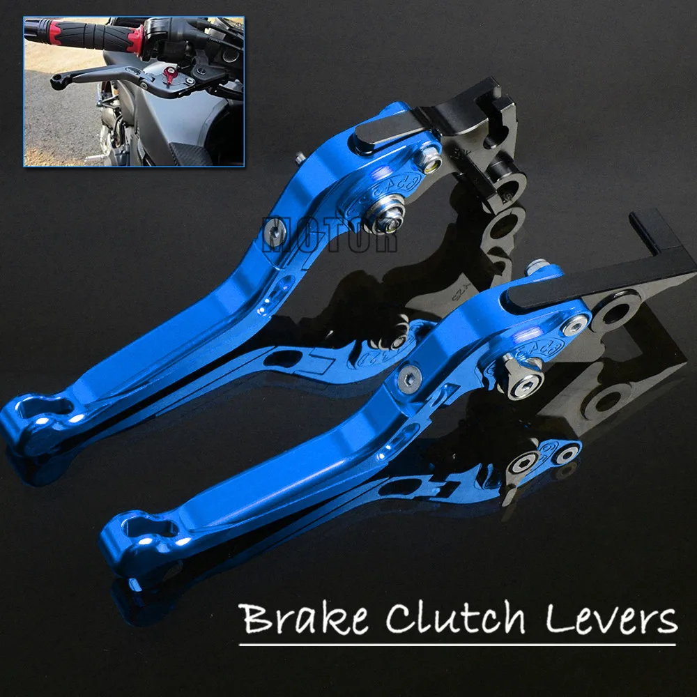 para Bmw f800r f 800r 2009-2017 2010 2011 2012 2013 2014 2015 2016 Palancas de freno y embrague con fondo azul y sistema cnc