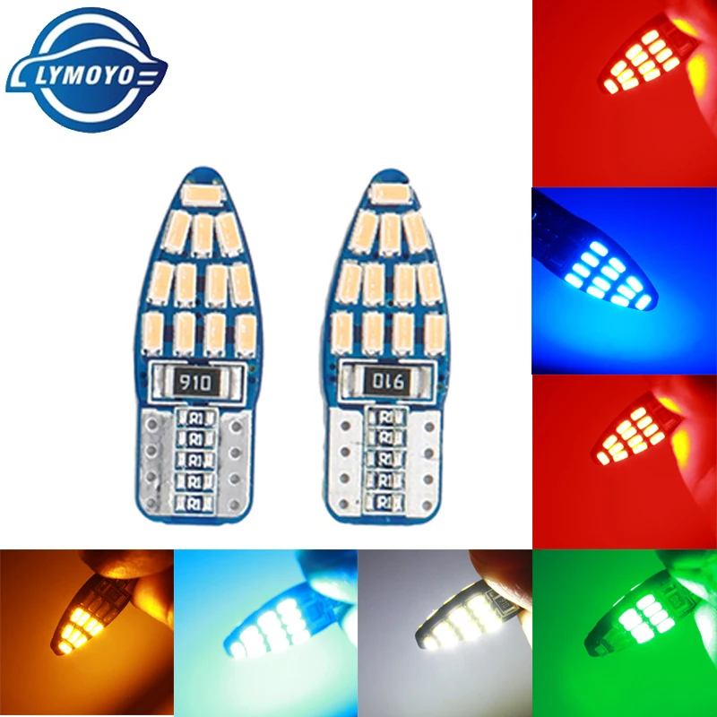 LYMOYO 10 шт. Canbus 5 Вт W16W 3014 12SMD T10 912 921 Автомобильный светодиодный фонарь s габаритный