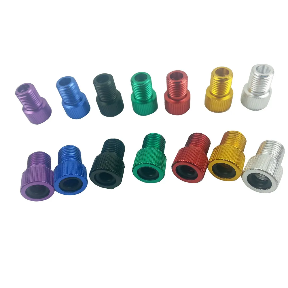 

4PC Aluminum Alloy Valve Adapter Bicycle Road Racing Bike Inner Tube to inflate Racing MTB / bicycle Tyres bike accessories