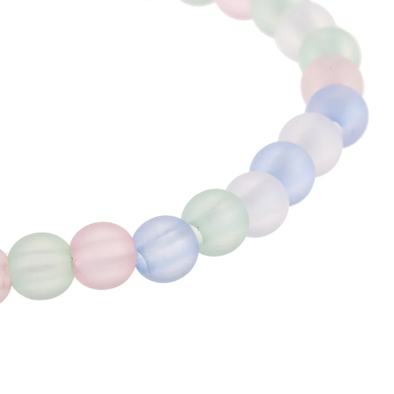 Multilayer Beads Rhinestone Bracelets Strand Stretchy Bangle for Women Friendship Bracelet Elastic Jewelry