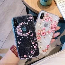 

NiceKing Bling Glitter Diamond Case For iPhone 6 6S 7 8 Plus Cute Cartoon Soft TPU Silicone Airbag Case For iPhone X XS MAX XR