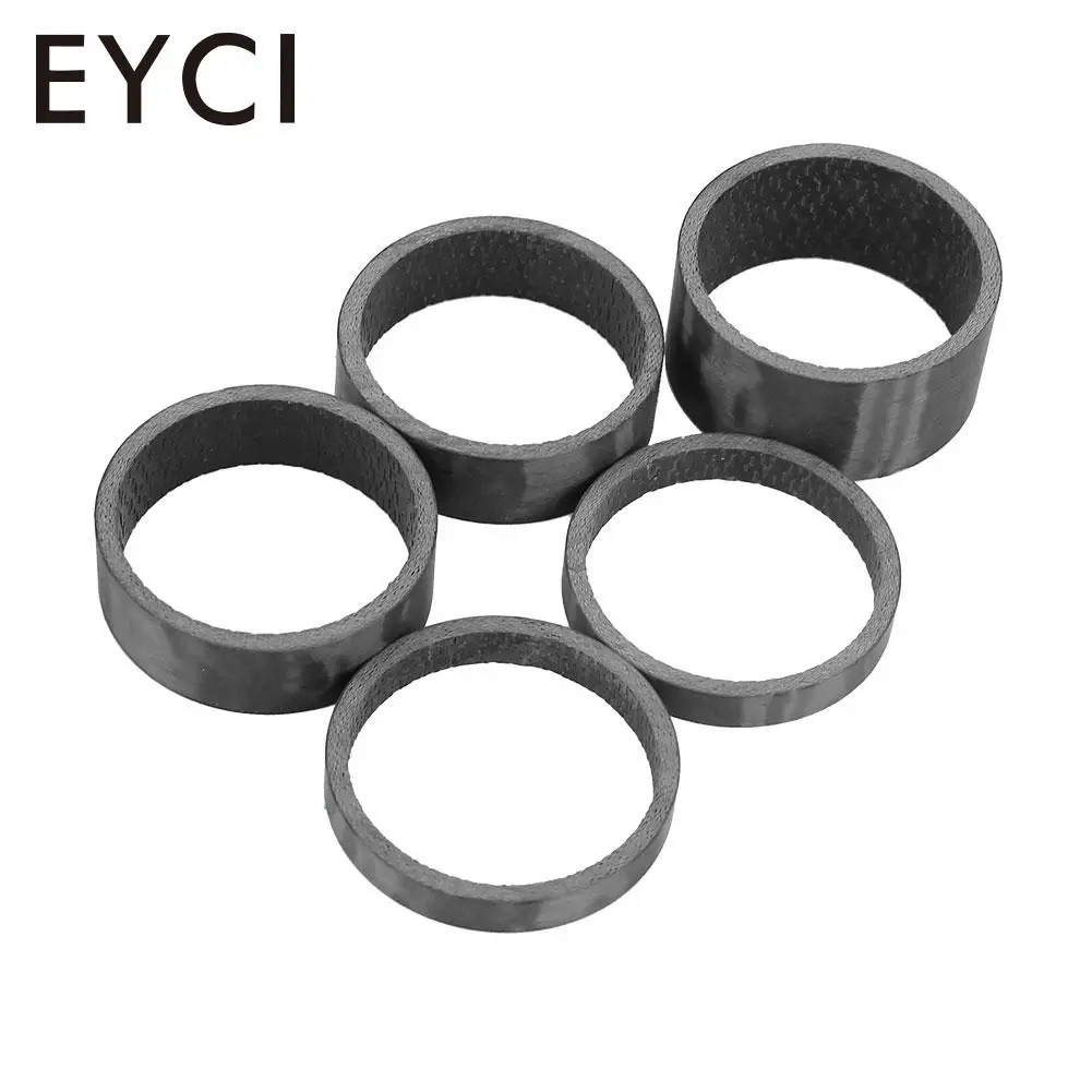 5PCS/Pack Bicycle Headset Carbon Fiber Washer Washing Machine For Bike
