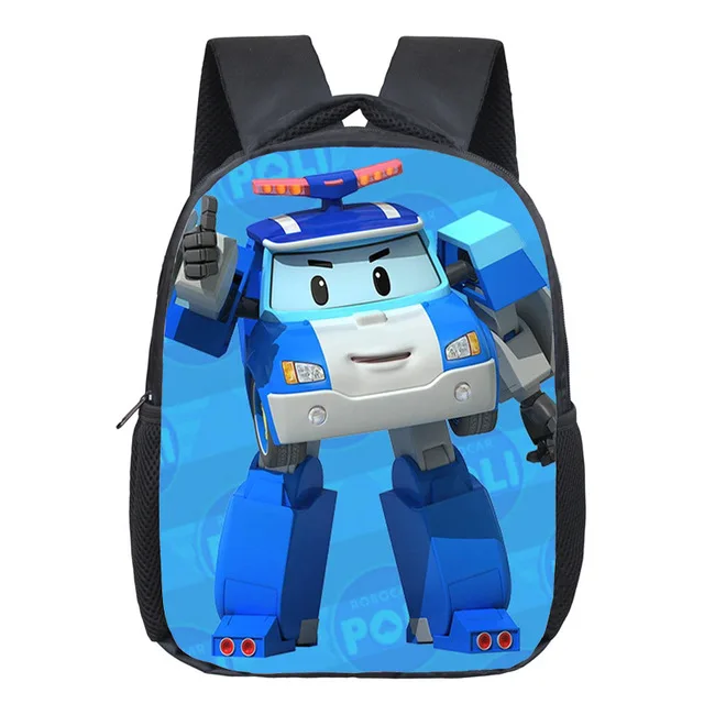 

Cartoon Children School Bags Robocar Poli Kids Backpack Boys Book Bag Schoolbags Anime Kindergarten Bag Casual Travel Backpack